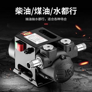 灼濛静音油泵两用抽水泵12V24V22F0V伏柴油泵直流油泵抽油器加