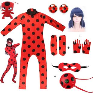 LADYBUG瓢虫雷迪Miraculous ladybug瓢虫女孩珠光宝石表演服装六