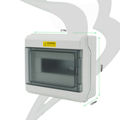 室外防水 家用 回路箱PZ30空开箱 明装 9回路塑料配电箱