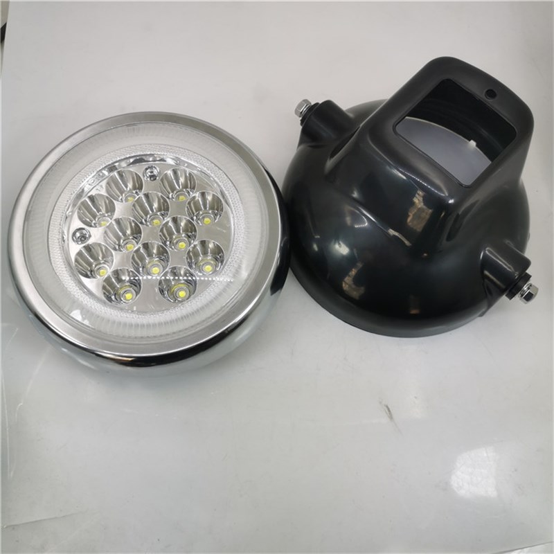 适用铃木EN125 k150摩托车大灯路霸GSX改装LED大灯超亮白光圆灯7