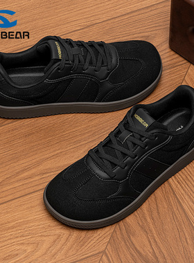 HOBIBEAR德训鞋男女士宽楦赤足室内健身训练4E宽头平步零落差复古