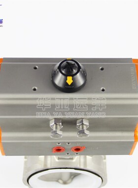 气动不锈钢四氟蝶阀304 316L对夹蝶阀D671F4-16P DN50 65 80 100