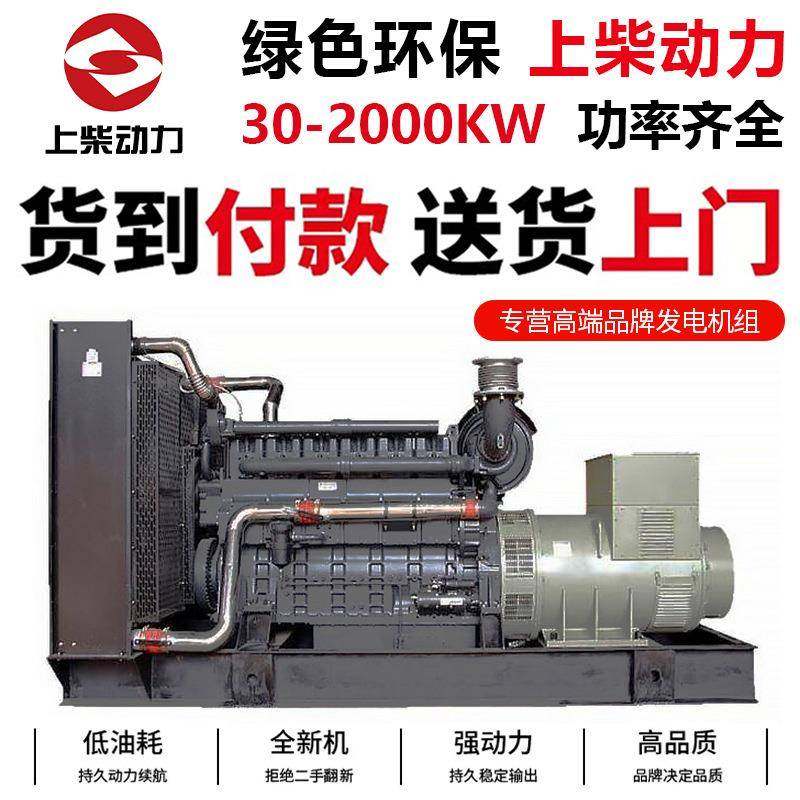 1000W柴油发电机组静音发电机SDEC动力酒店电源无刷纯铜电机