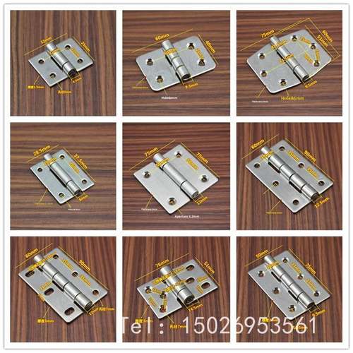 304平开合合页折叠不锈钢合页加厚迷你合页万能门窗百叶活页合页