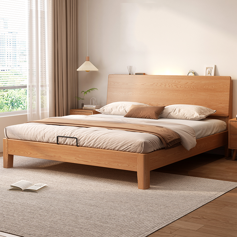 全实木1.5米双人床1.2米单人床