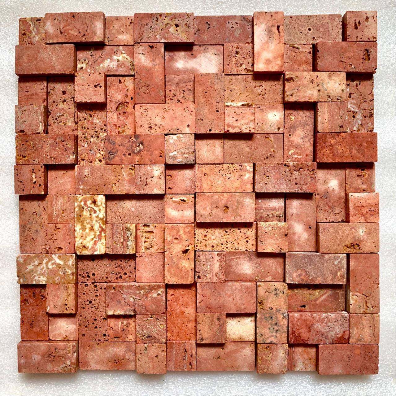 红色天然洞石马赛克3d瓷砖石材大理石底座文化石电视背景墙室内,基础建材,其它,淘宝优惠券,粉丝福利购,淘宝优惠卷