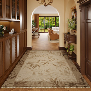 高级入户门地点门口可剪裁进门地毯防滑脚垫家用客厅门垫复古免洗