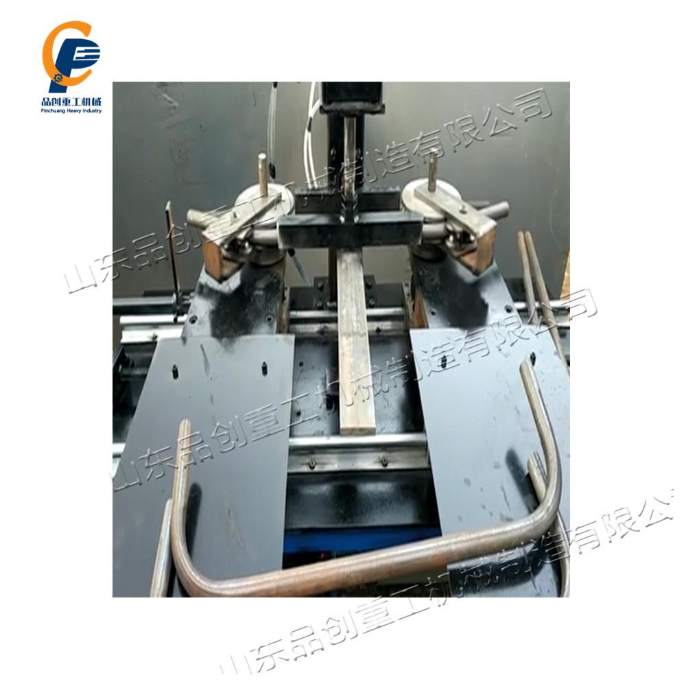 25方管两头弯曲机金属不锈钢圆管自动弯管机台式液压双弯机