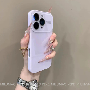 ins夏日多巴胺冰感玻璃适用iPhone16pro苹果17手机壳15ProMax新款13网红12男女11情侣14pro全包ProMax防摔套