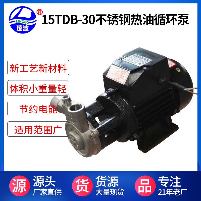 供应15TDB-30小功率耐用耐温260℃不锈钢高压热油循环泵