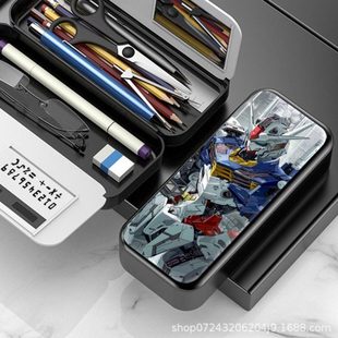 机动战士高达文具盒小学生初中动漫周边多功能男孩笔袋计算器笔盒