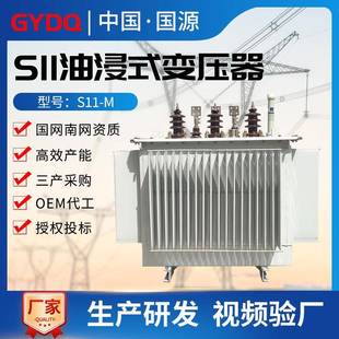 国源S11三相油浸式 变压器10kv800kva电力变压器35kv1000kva变压器