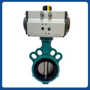 气动蝶阀D671X-16Q对夹式阀门不锈钢DN50 65 80 100 200 250 300