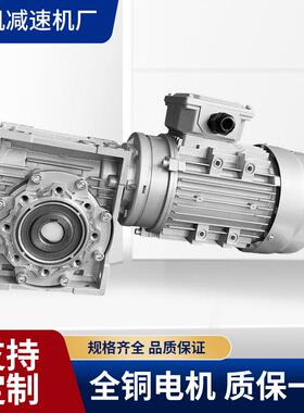 三相NMRV蜗轮蜗杆减速机30 40 50 63 75 90配电机0.37 0.75 1.5kw