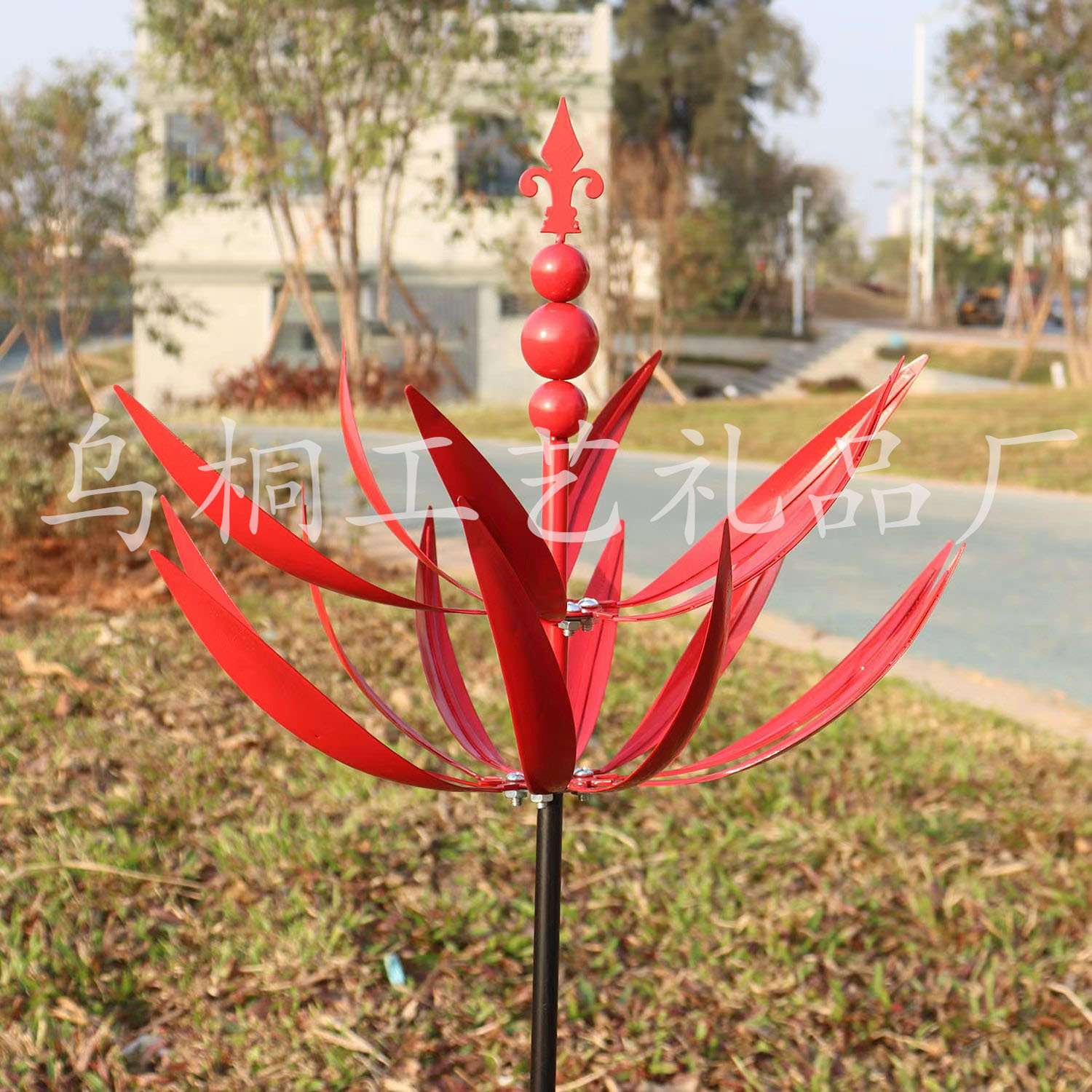 新品Harlow Wind Spinner Rotator 哈洛风旋转器铁艺风车园艺地插