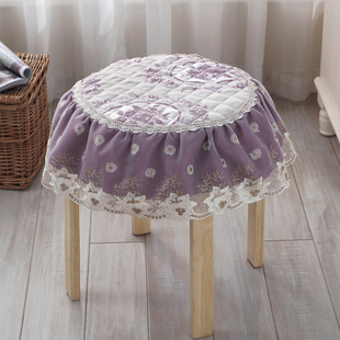 定做冬季 可用 欧式 蕾丝椅垫办公室椅垫防滑电脑椅子坐垫含绑带四季