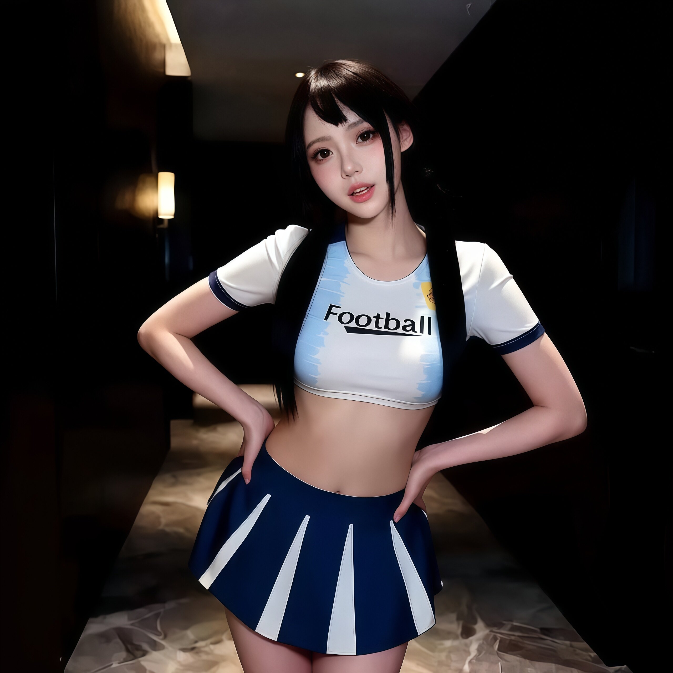 性感足球宝贝啦啦队制服诱惑世界杯角色扮演制服大码qq衣物大尺度