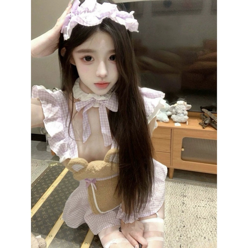 甜过初恋日系可爱女仆装睡裙