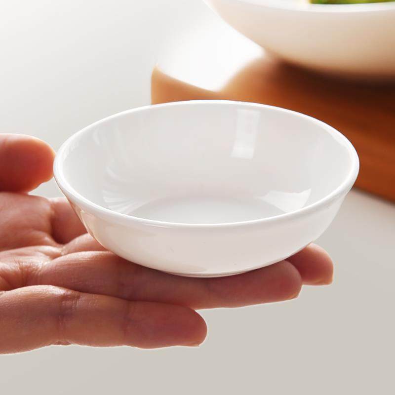 骨瓷3寸4寸蘸料碟小碟子家用陶瓷调料碗火锅油碟味碟烤肉小料碟