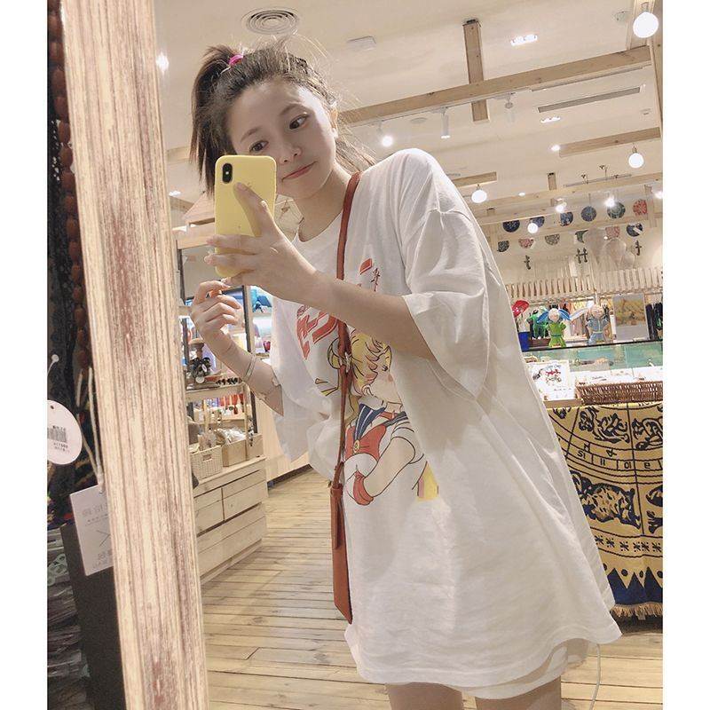 短袖白色t恤女2026夏季新款宽松减龄韩风chic上衣薄款ins