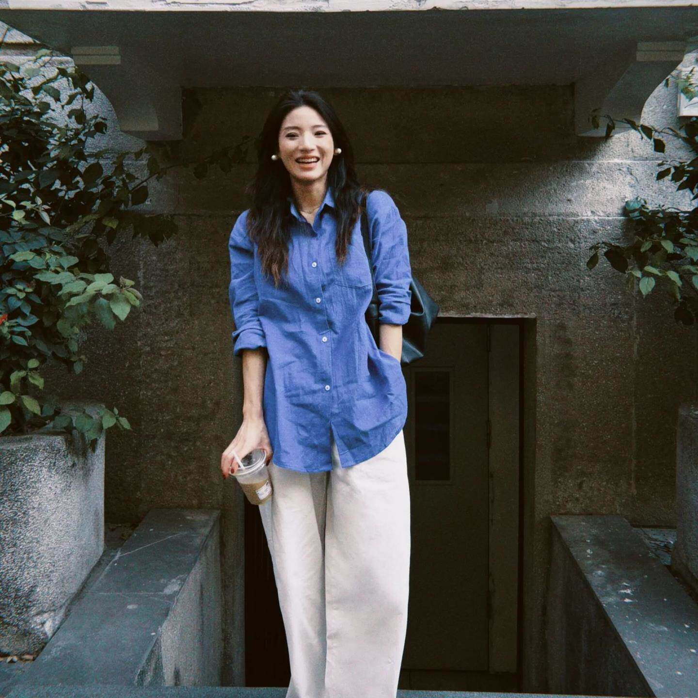 克莱因亚麻衬衫防晒棉麻2026新款韩版长袖宽松休闲衬衣上衣