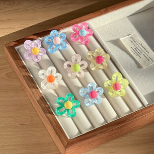 韩系甜美风水晶花朵鞋带扣儿童鞋子装饰德训鞋鞋子上的饰品鞋花女