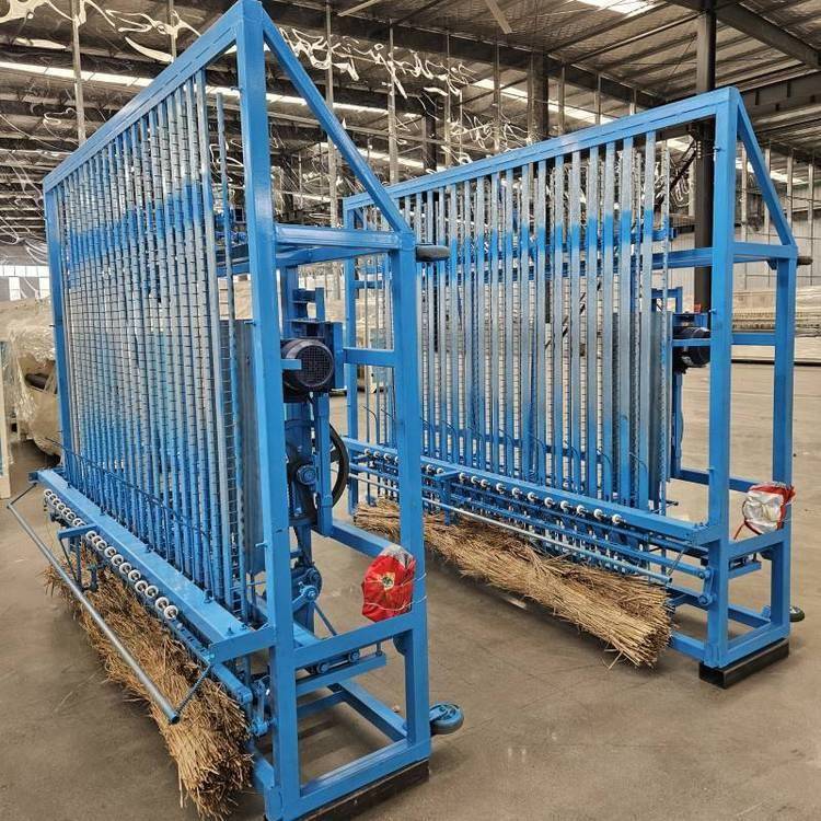 供应电动草帘编织机小麦秸秆稻草草毡机针距可调稻草苇帘机