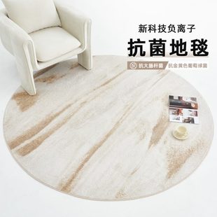 缔奢美抗菌地毯客厅卧室圆形现代简约环保茶几沙发垫家用轻奢抑菌