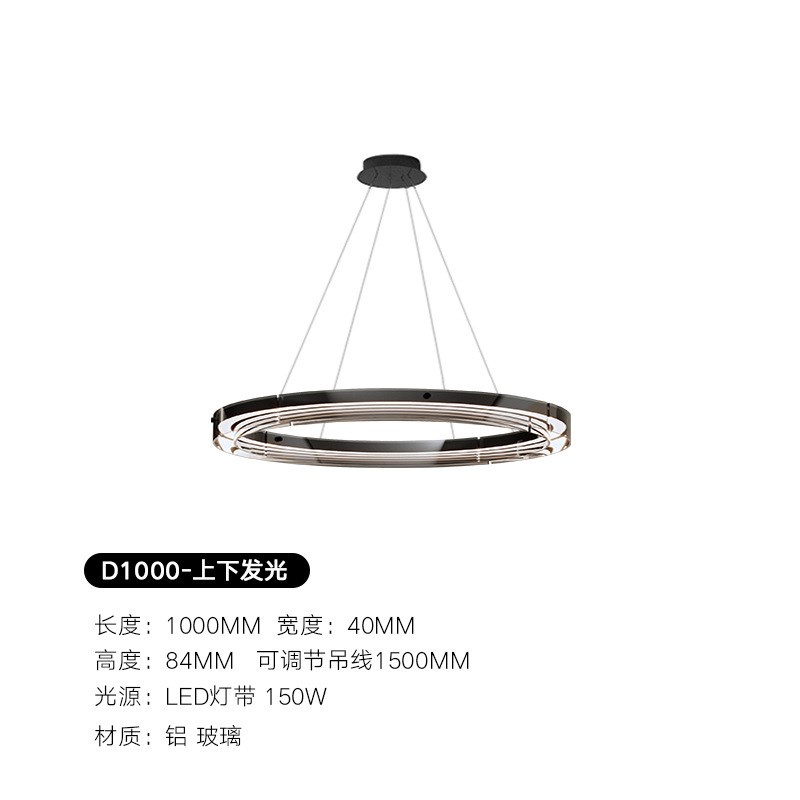 意式极简客厅吊灯新款高端设计师现代简约创意饭厅展厅卧室灯