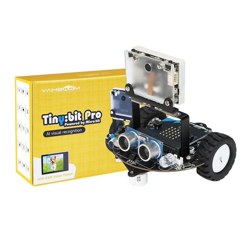 Microbit智能小车机器人AI视觉识别无人自动驾驶套件编程K210模块