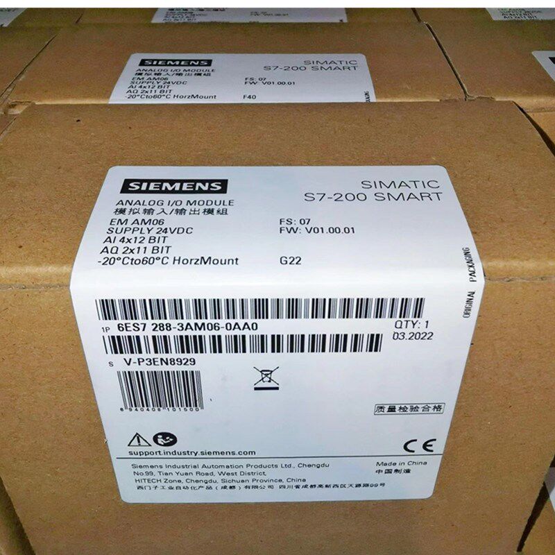 6ES7288-3AM06-0AA0 S7-200SMART模拟量4点输入2点输出模块EMAM06