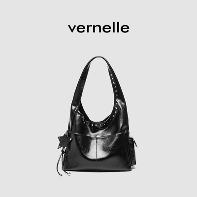 vernelle原创铆钉腋下包