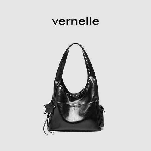 vernelle原创铆钉腋下包