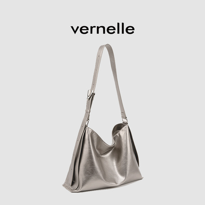 vernelle原创报纸包大容量高级感托特包通勤百搭可斜挎真皮女包