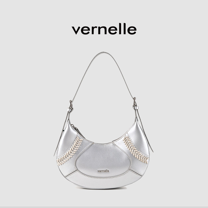 vernelle原创设计棒球月牙包可斜挎腋下包真皮女包,箱包皮具/热销女包/男包,腋下包,淘宝优惠券,粉丝福利购,淘宝优惠卷