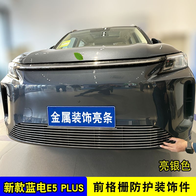 赛力斯蓝电E5plus中网外观改装饰条 前脸专用防虫网配件汽车用品