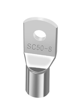 SC窥口铜线鼻   SC10-8(100只)紫铜接线端子镀锡铜鼻子铜线耳短