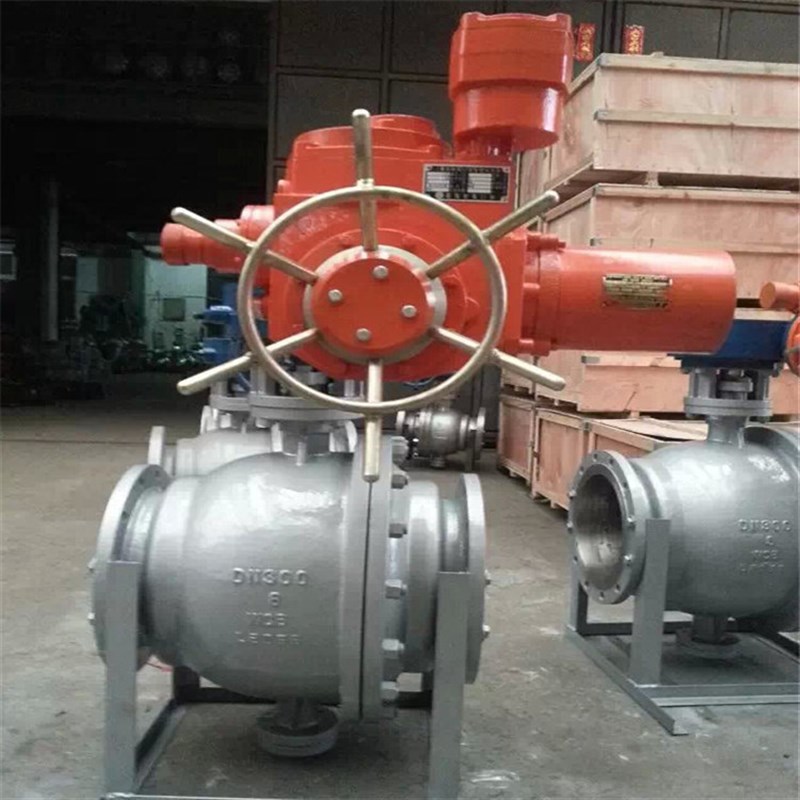 Q947W-16P 固定式不锈钢球阀 金属硬密封电动球阀dn300