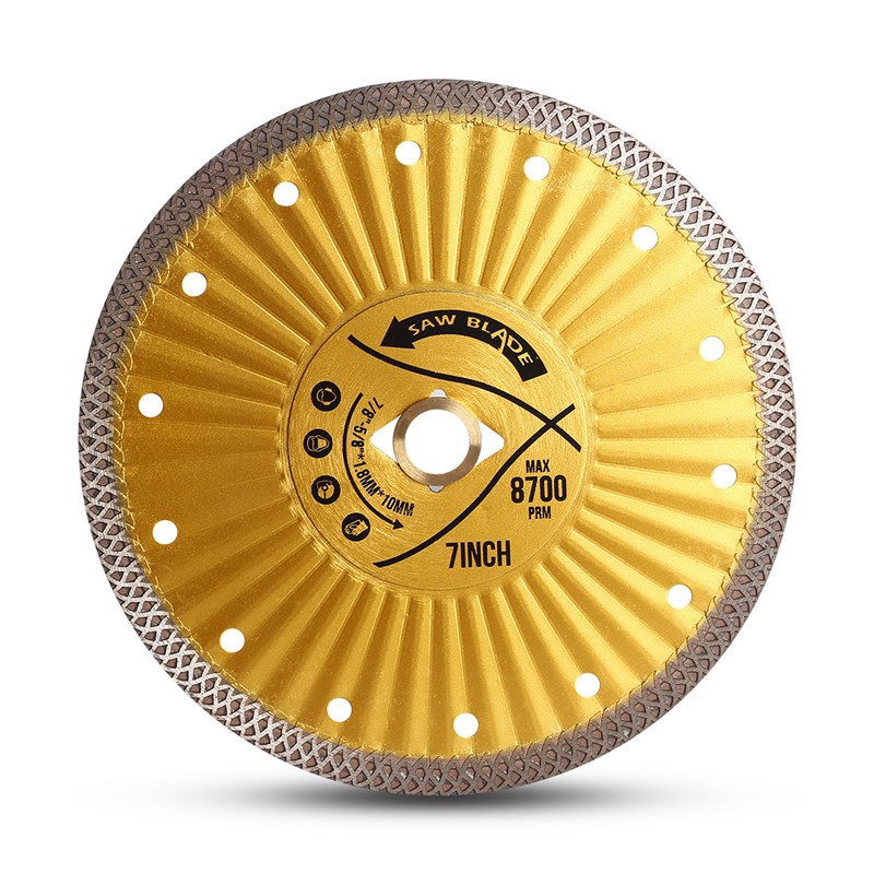 圆锯片 金刚石陶瓷大理石 切割片 热压X波纹锯片石材石片跨境电商