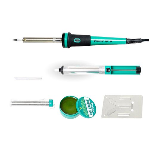 宝工PK-916G 电烙铁套装 40W电烙铁 烙铁六件套松香烙铁架 吸锡器