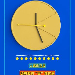 挂表卧室静音家用网红时钟 觉一挂钟客厅钟表简约现代大气创意个性