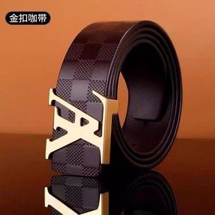 皮带男真皮腰带男2025年新款高端正品双面平滑扣商务青年裤带送礼