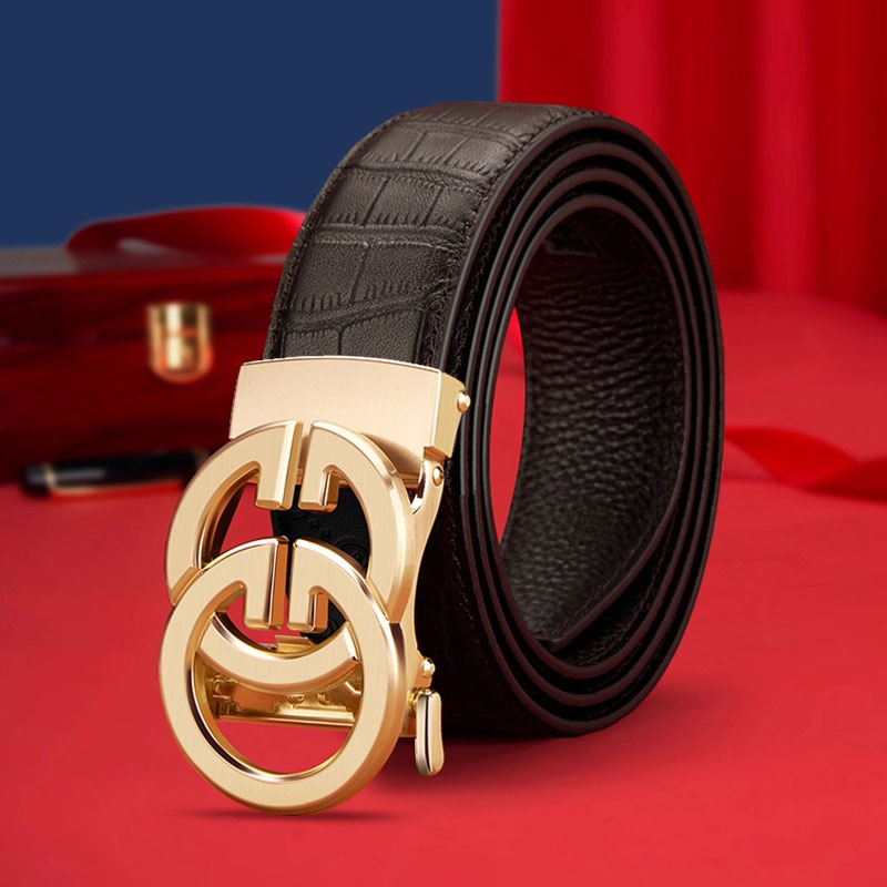 男士真皮腰带自动扣男款皮带