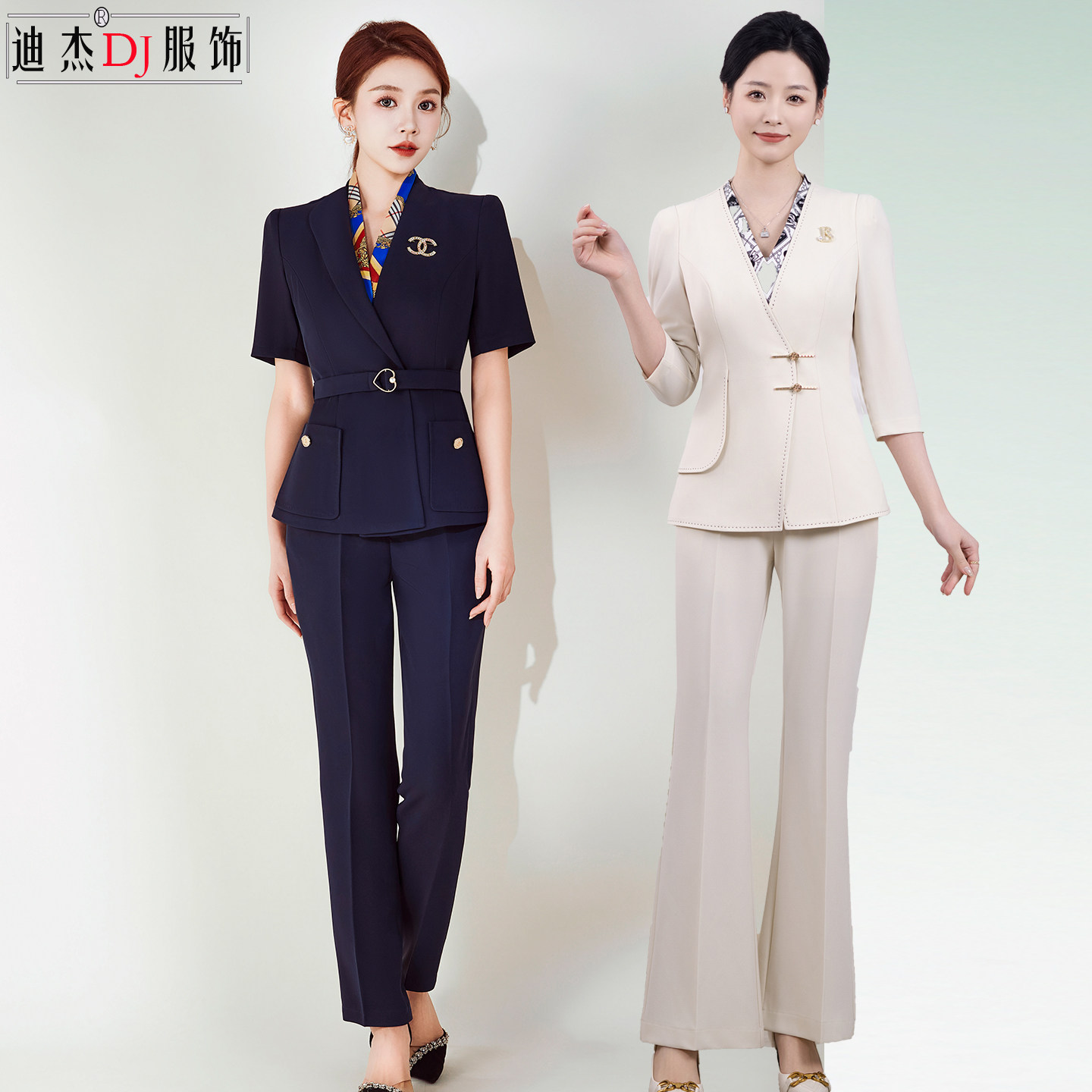 夜场酒店dj公主裤装长短袖夏冬性感商务ktv服务员女工作服工作服