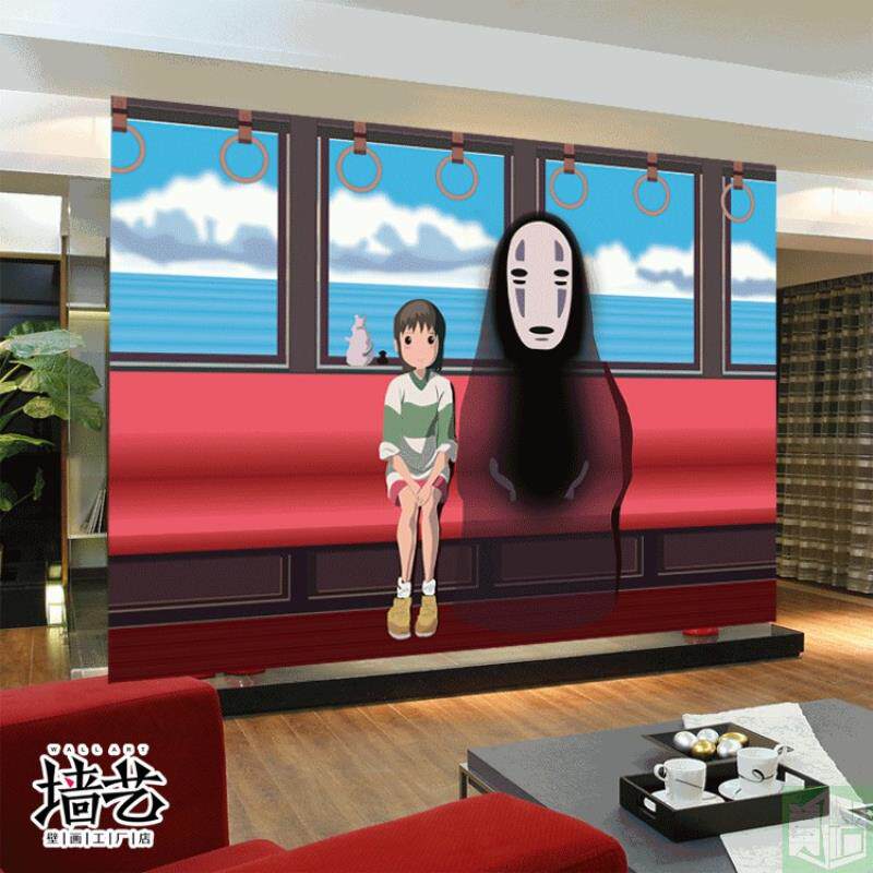 千与千寻海报影视墙自粘墙纸宿舍卧室自贴壁纸壁画动漫龙猫墙贴