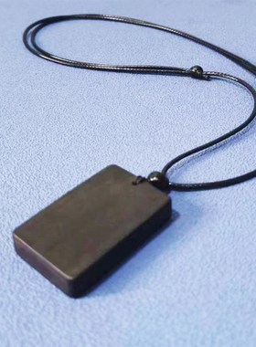 黑檀木无事牌红木紫檀桃木方牌定制刻M字图尺寸男女孩子礼物