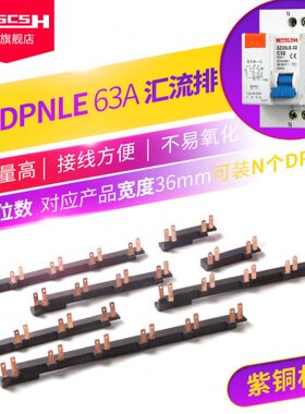 家用配电箱NLEN漏电保护器铜排0汇流排DPLDZ3E63A32接线-断路器DP