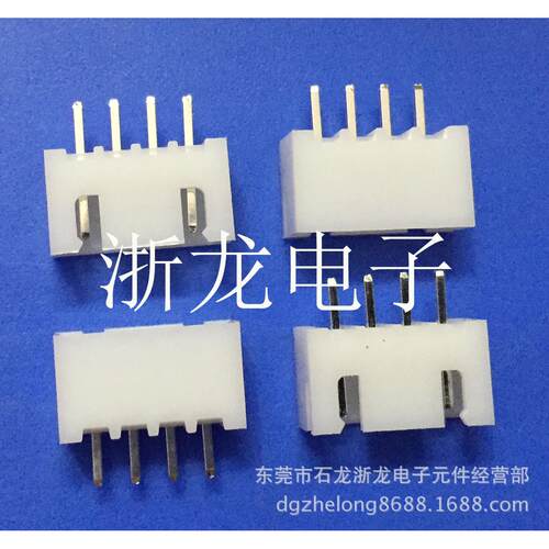 连接器XH-4A直针 XH2.54-4P 针座 TJC3-4P公插座 现货供应 1000只