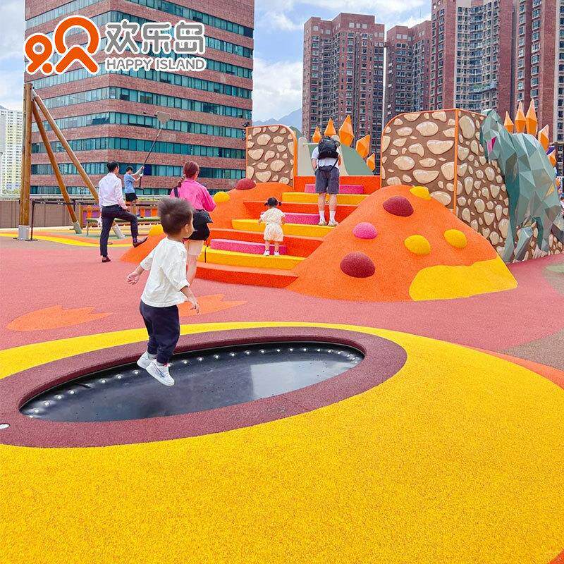 文旅景区小区无动力乐园游乐设备非标设计户外大型不锈钢滑梯厂家