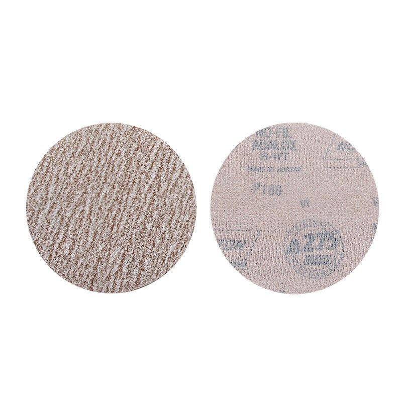 诺顿A275圆盘砂纸 背绒砂纸片木工干磨砂纸拉绒片5寸打磨植绒砂纸